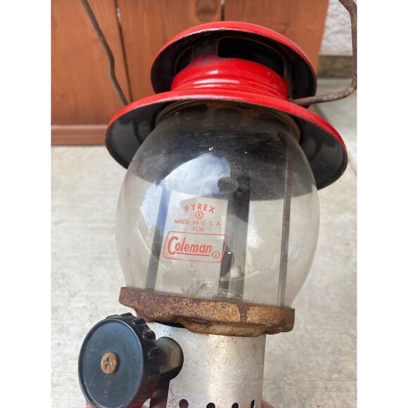Red Coleman 200A Lantern Untested Parts or Repair 9 1956 Single Mantle 34B - Picture 3 of 5
